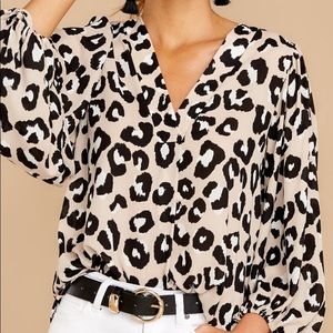 Red Dress Boutique Leopard Blouse